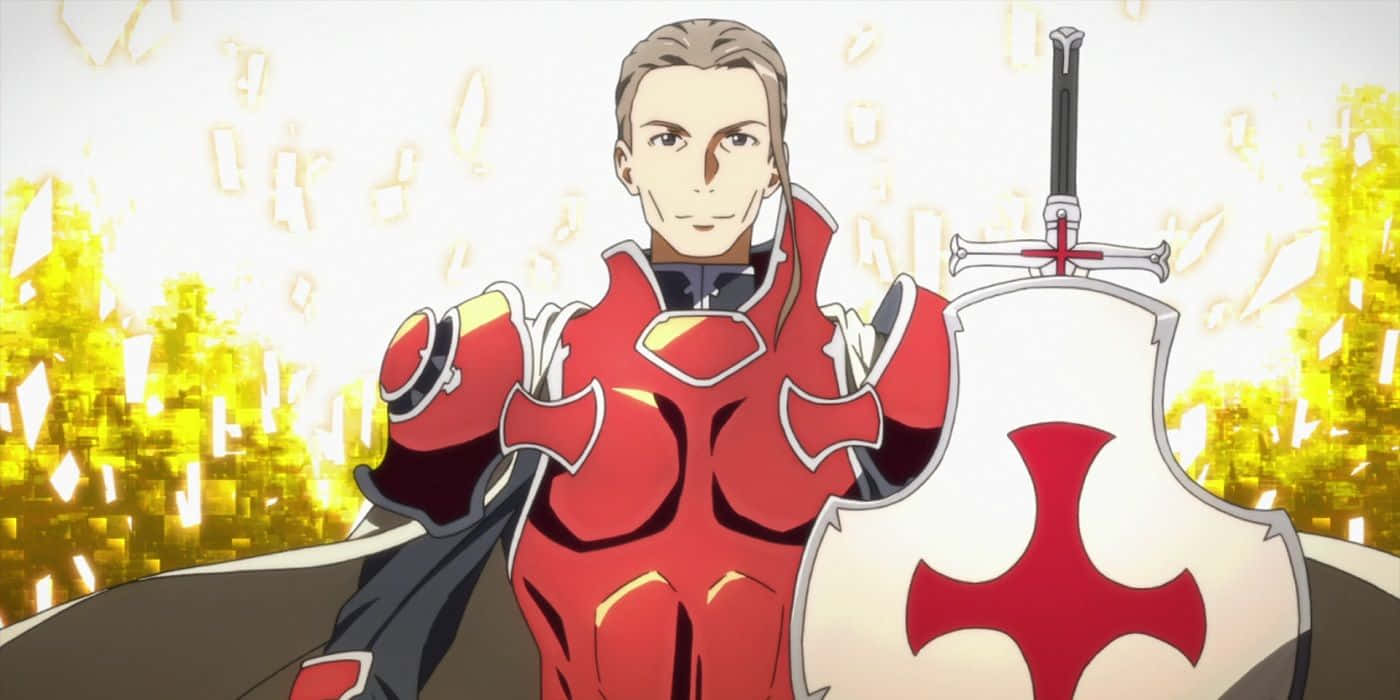 Sword Art Online, Heathcliff, red armor, HD Desktop Wallpaper