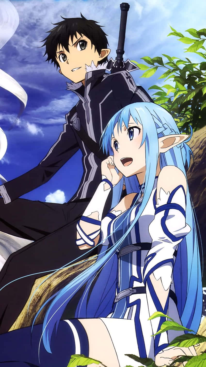 Sword Art Online, iPhone, anime characters, HD Phone Wallpaper