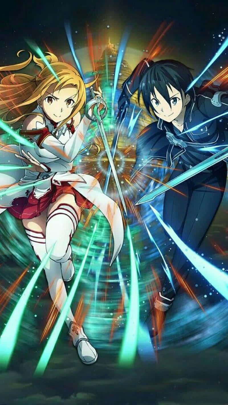 Sword Art Online, iPhone, anime swordsmen, HD Phone Wallpaper