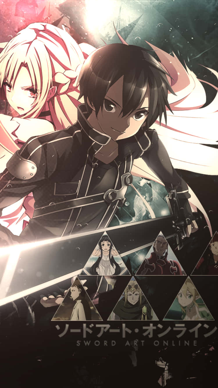 Sword Art Online, iPhone, anime characters, HD Phone Wallpaper