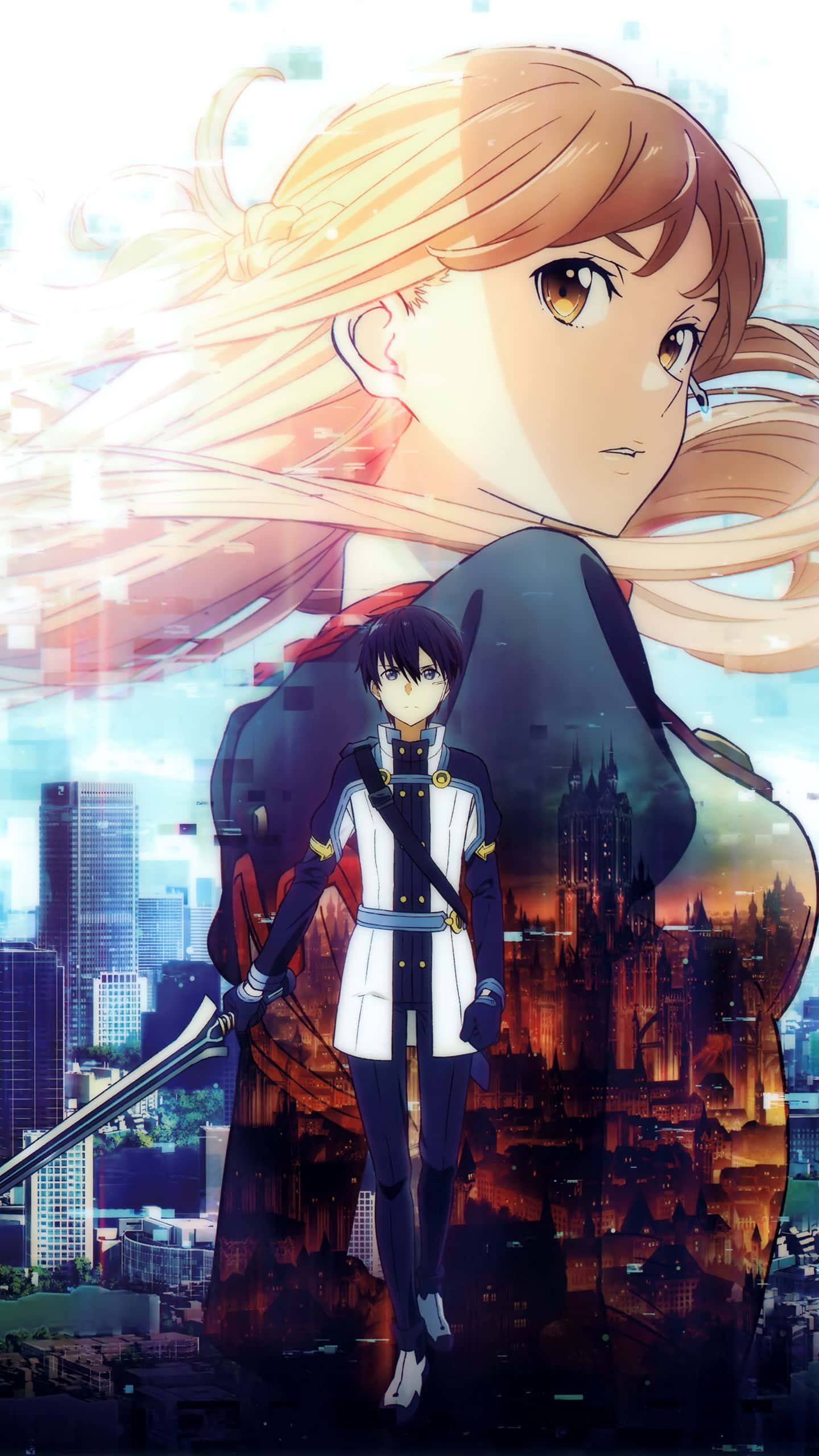 Sword Art Online, iPhone, anime girl, 2K Phone Wallpaper