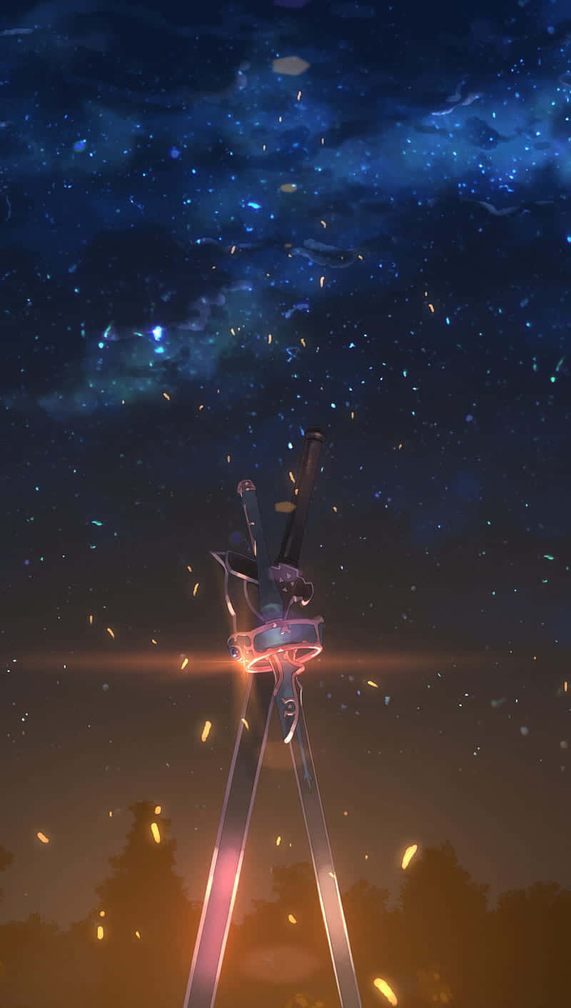 Sword Art Online, iPhone, glowing sword, HD Phone Wallpaper