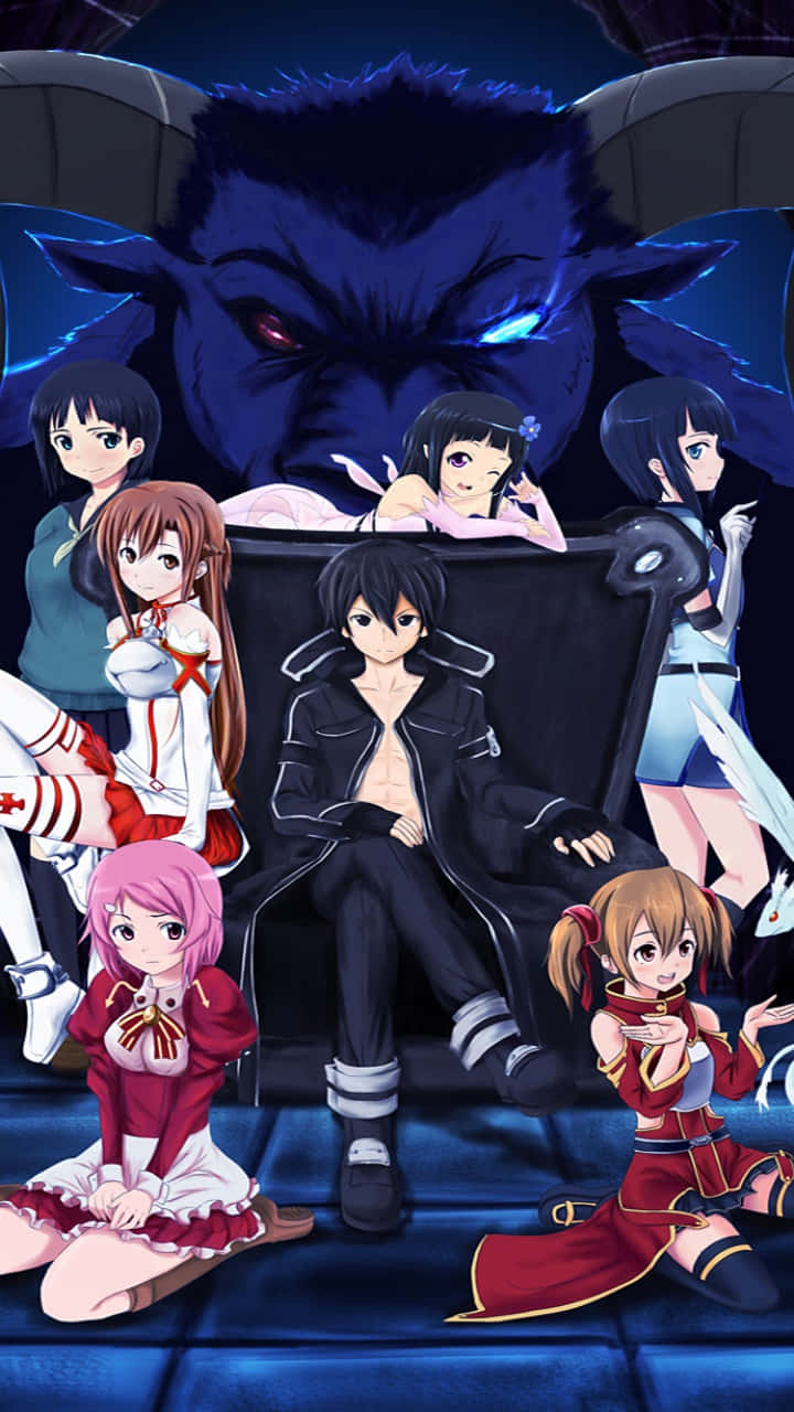 Sword Art Online, iPhone, blue demon, HD Phone Wallpaper