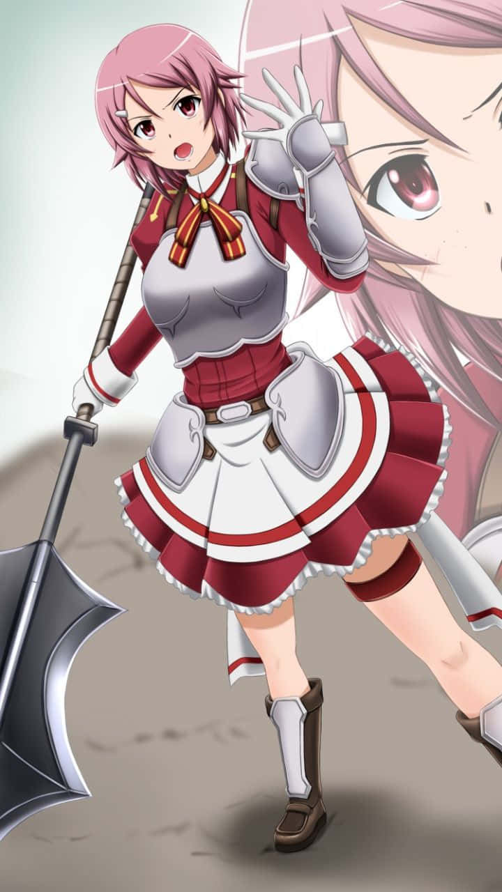Sword Art Online, Lisbeth, pink-haired anime girl, HD Phone Wallpaper