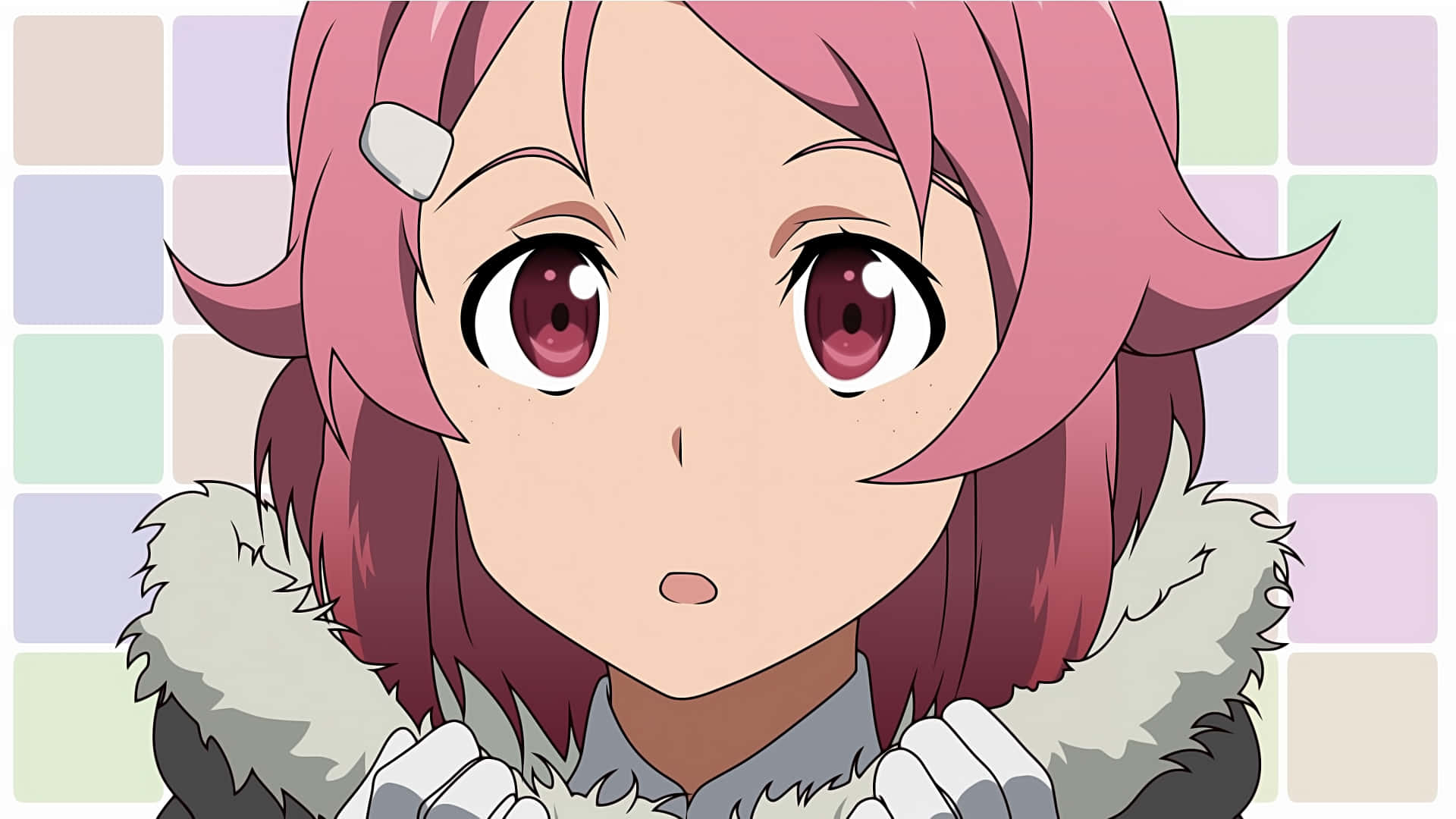 Sword Art Online, Lisbeth, pink hair, Full HD Desktop Wallpaper
