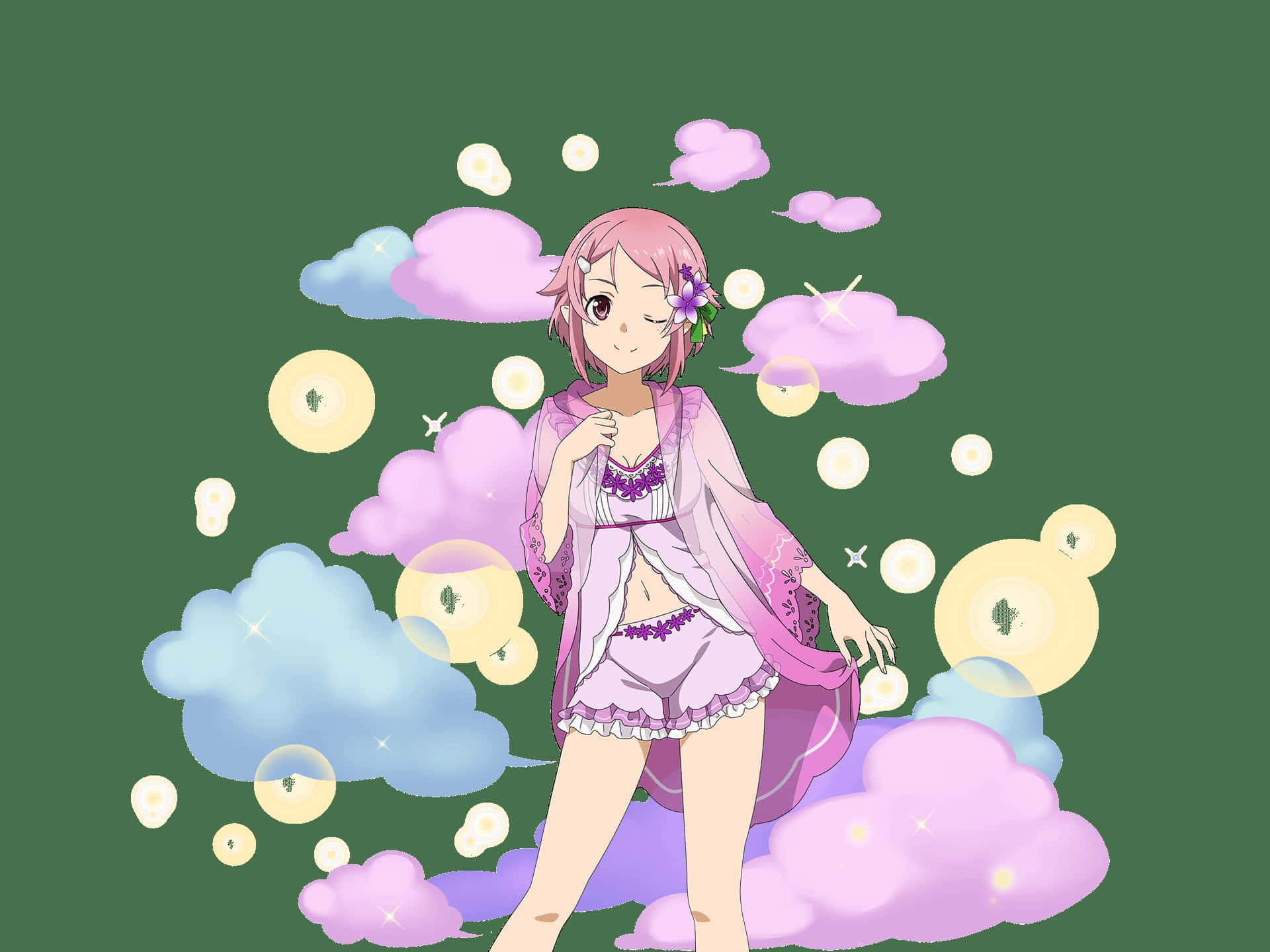 Sword Art Online, Lisbeth, pink-haired, Full HD Desktop Wallpaper