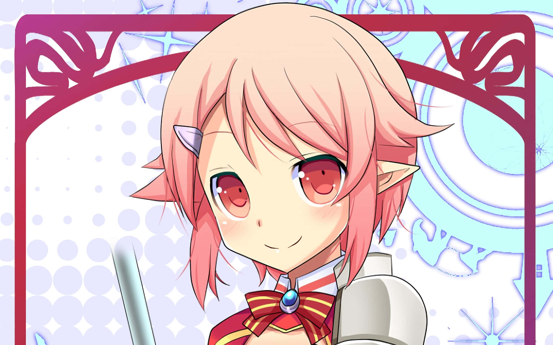 Sword Art Online, Lisbeth, pink hair, Full HD Desktop Wallpaper