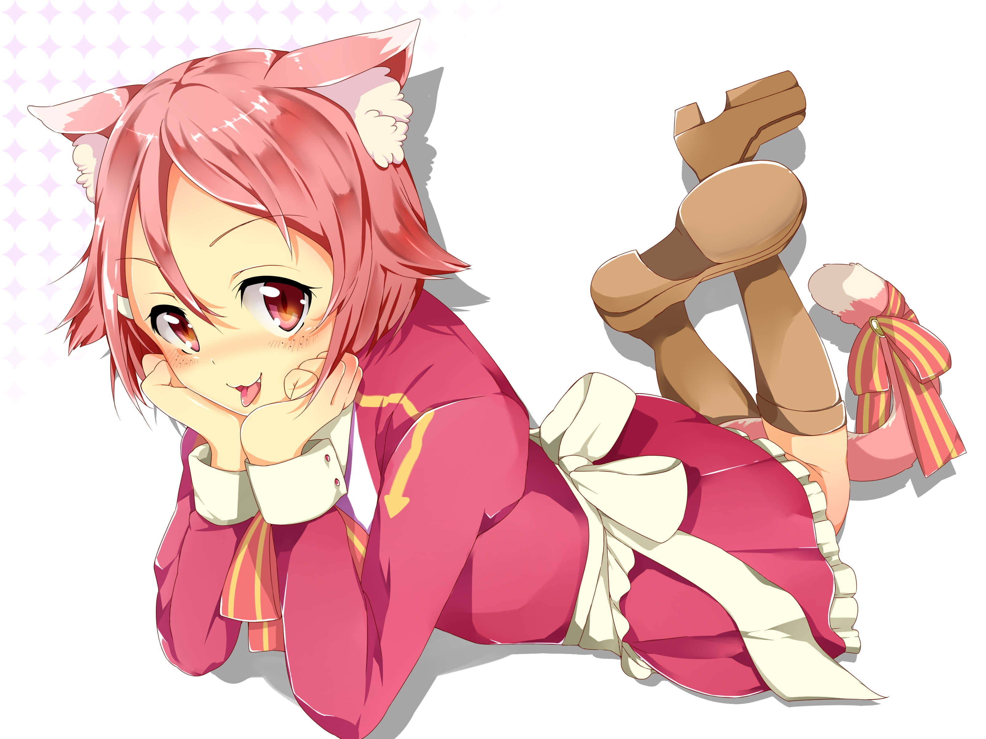 Sword Art Online, Lisbeth, pink hair, 2K Desktop Wallpaper