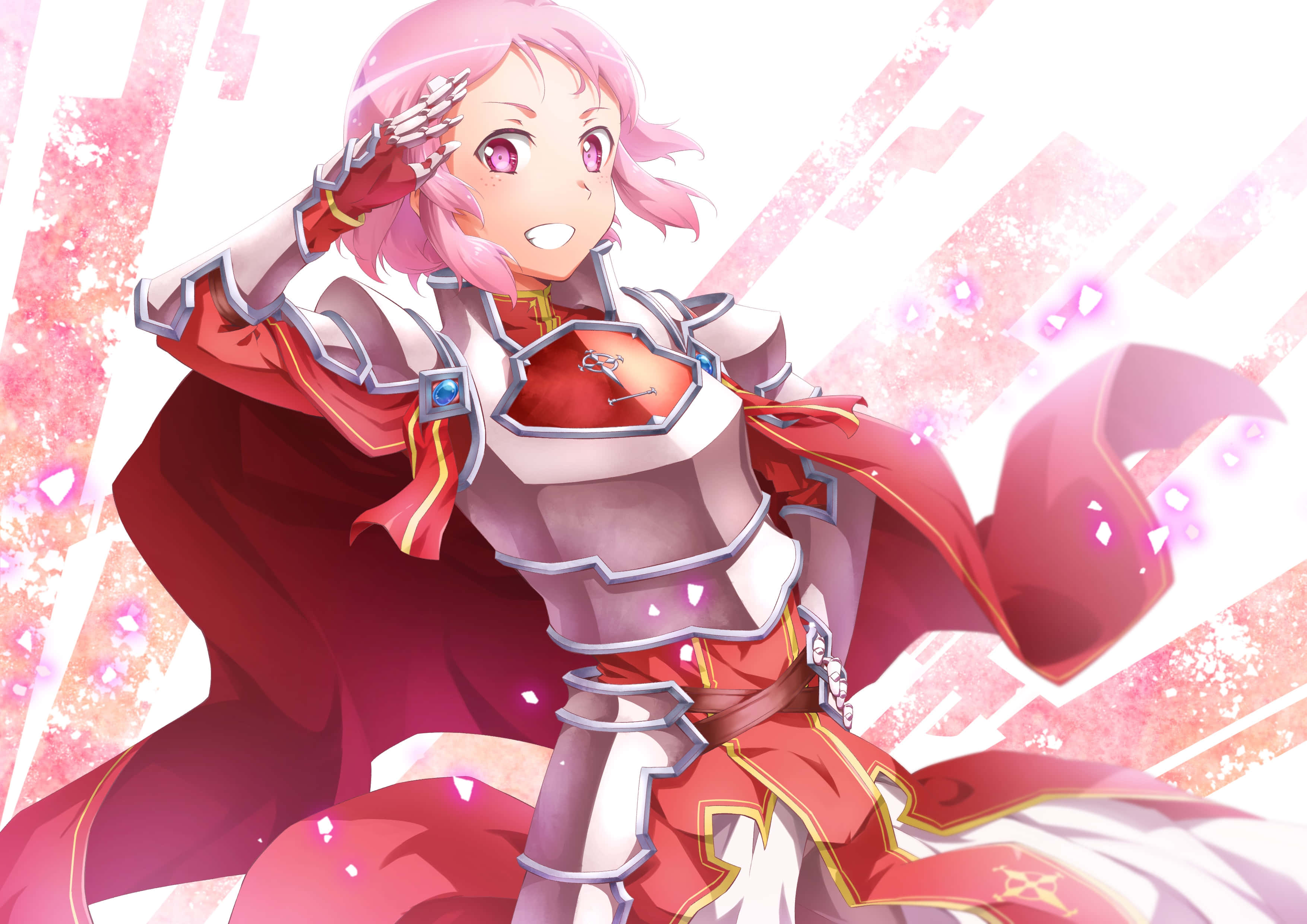Sword Art Online, Lisbeth, pink-haired, 2K Desktop Wallpaper
