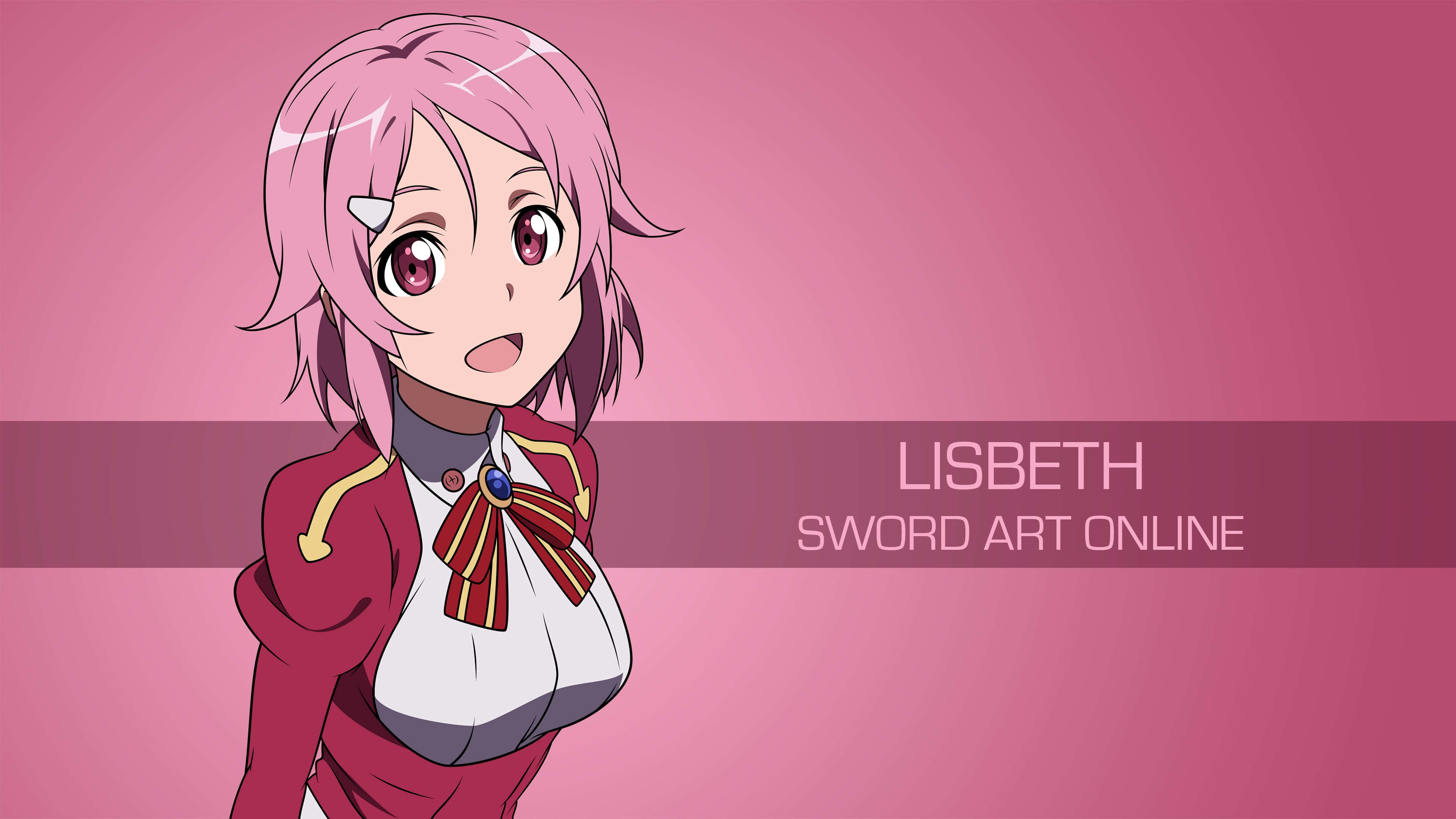 Sword Art Online, Lisbeth, pink-haired anime girl, 4K Desktop Wallpaper