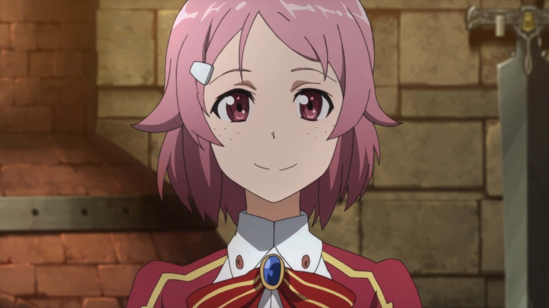 Sword Art Online, Lisbeth, pink hair, Full HD Desktop Wallpaper