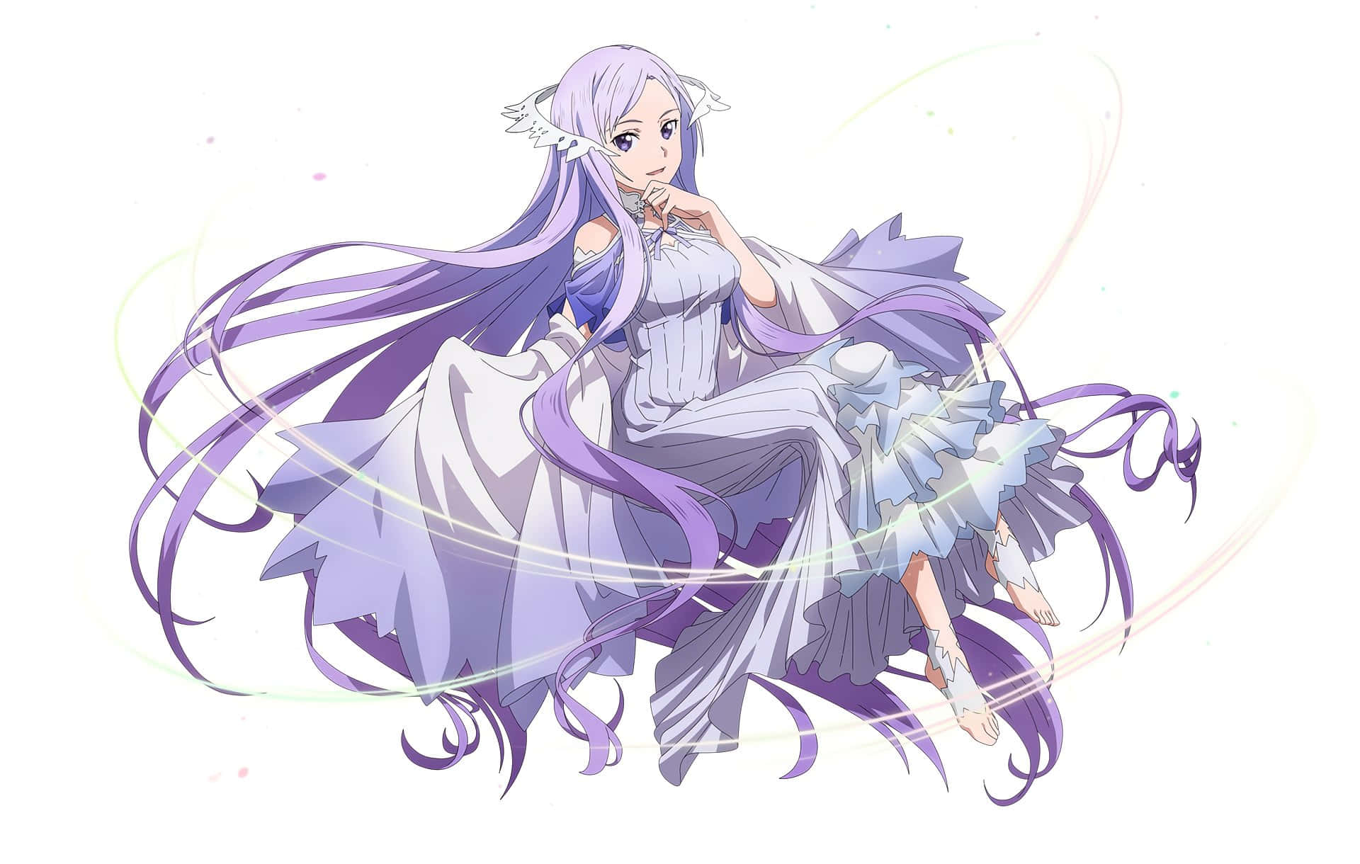 Sword Art Online Quinella, Quinella, long flowing purple hair, Full HD Desktop Wallpaper