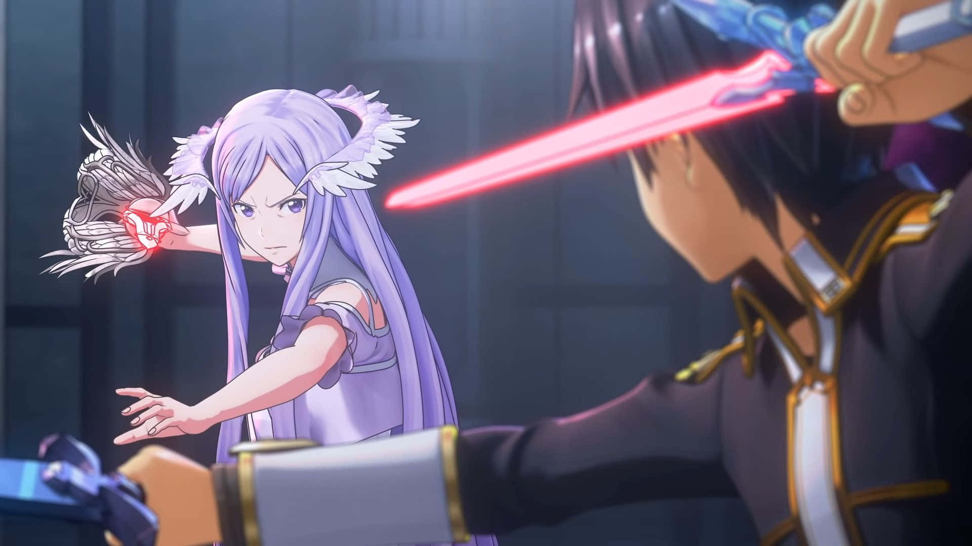 Sword Art Online, Quinella, purple-haired, Full HD Desktop Wallpaper