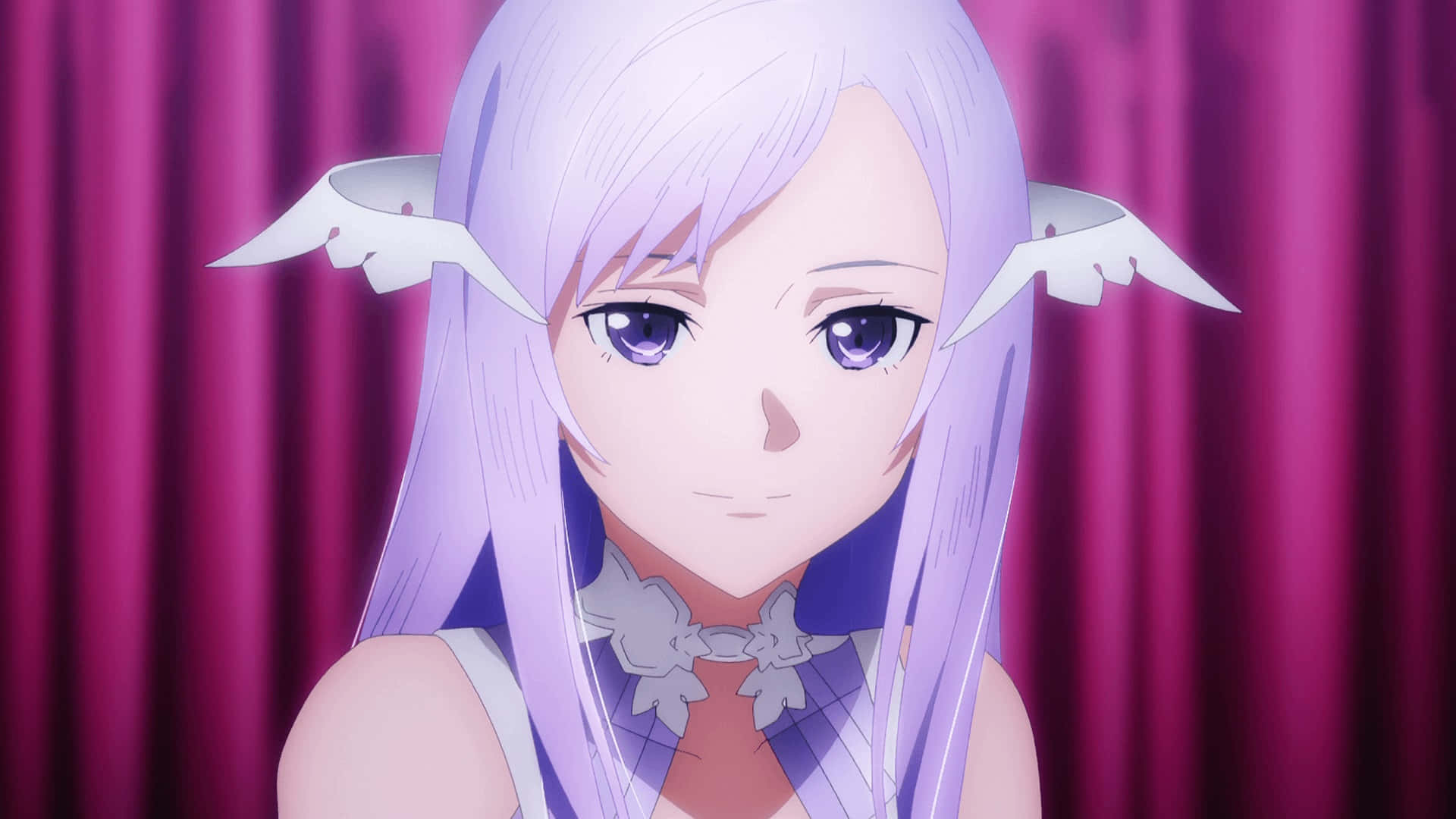 Sword Art Online Quinella, lavender hair, pointed ears, Full HD Desktop Wallpaper