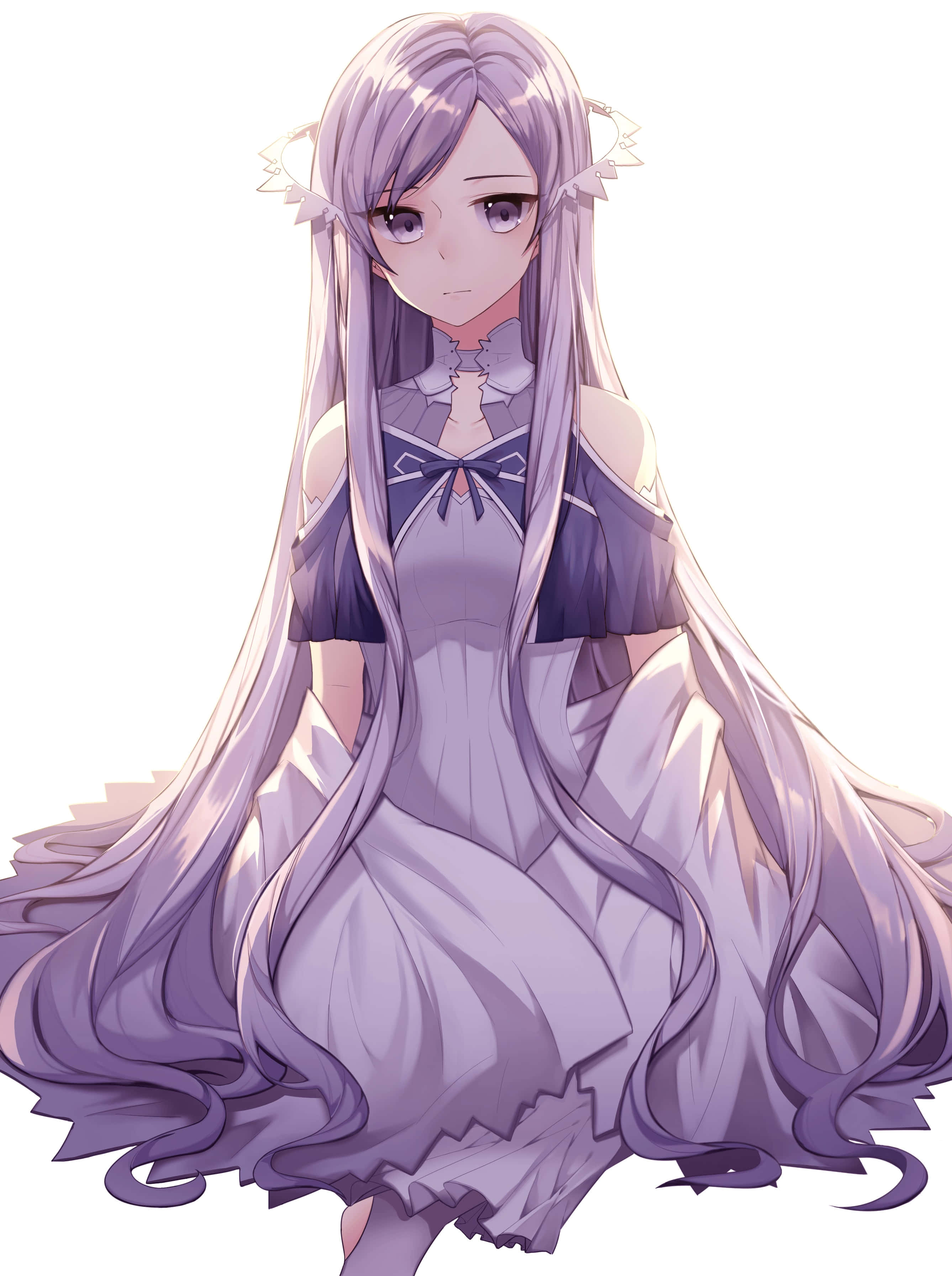 Sword Art Online Quinella, Quinella, lavender hair, 2K Phone Wallpaper
