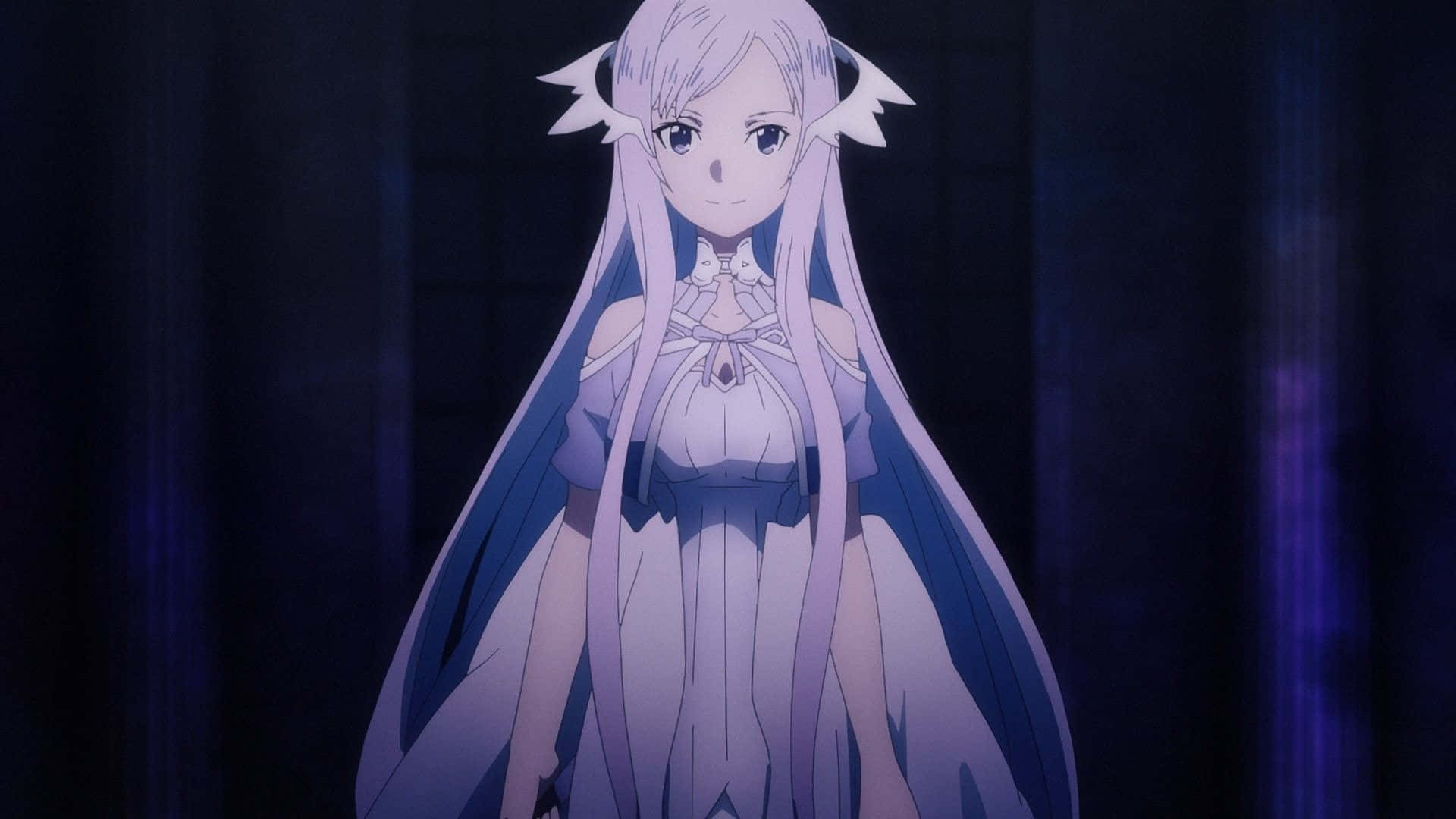 Sword Art Online Quinella, silver hair, cat ears, Full HD Desktop Wallpaper