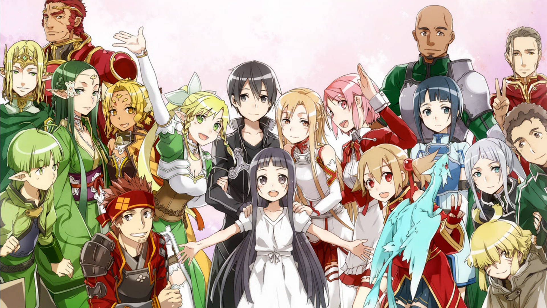 Sword Art Online, anime, fantasy characters, Full HD Desktop Wallpaper