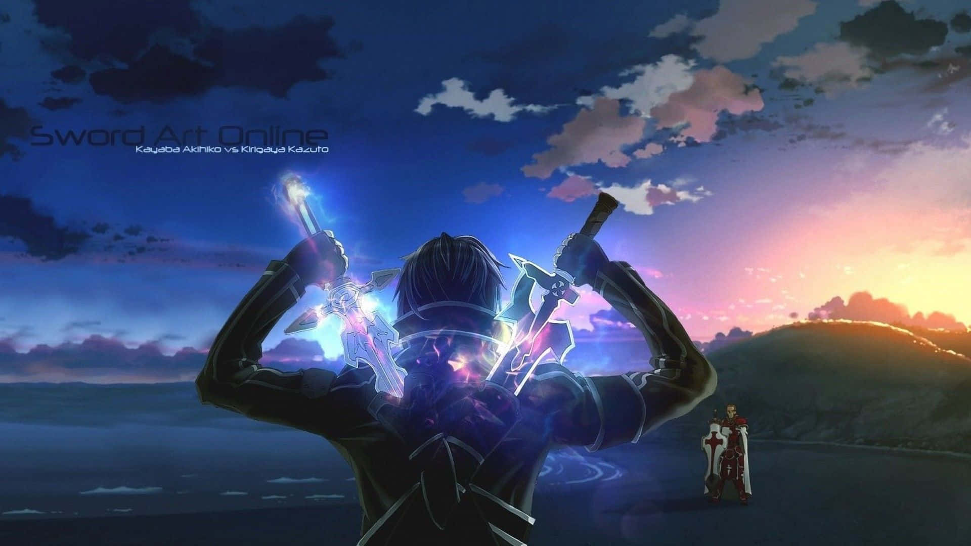 Sword Art Online, iPhone, sunset sky, Full HD Desktop Wallpaper