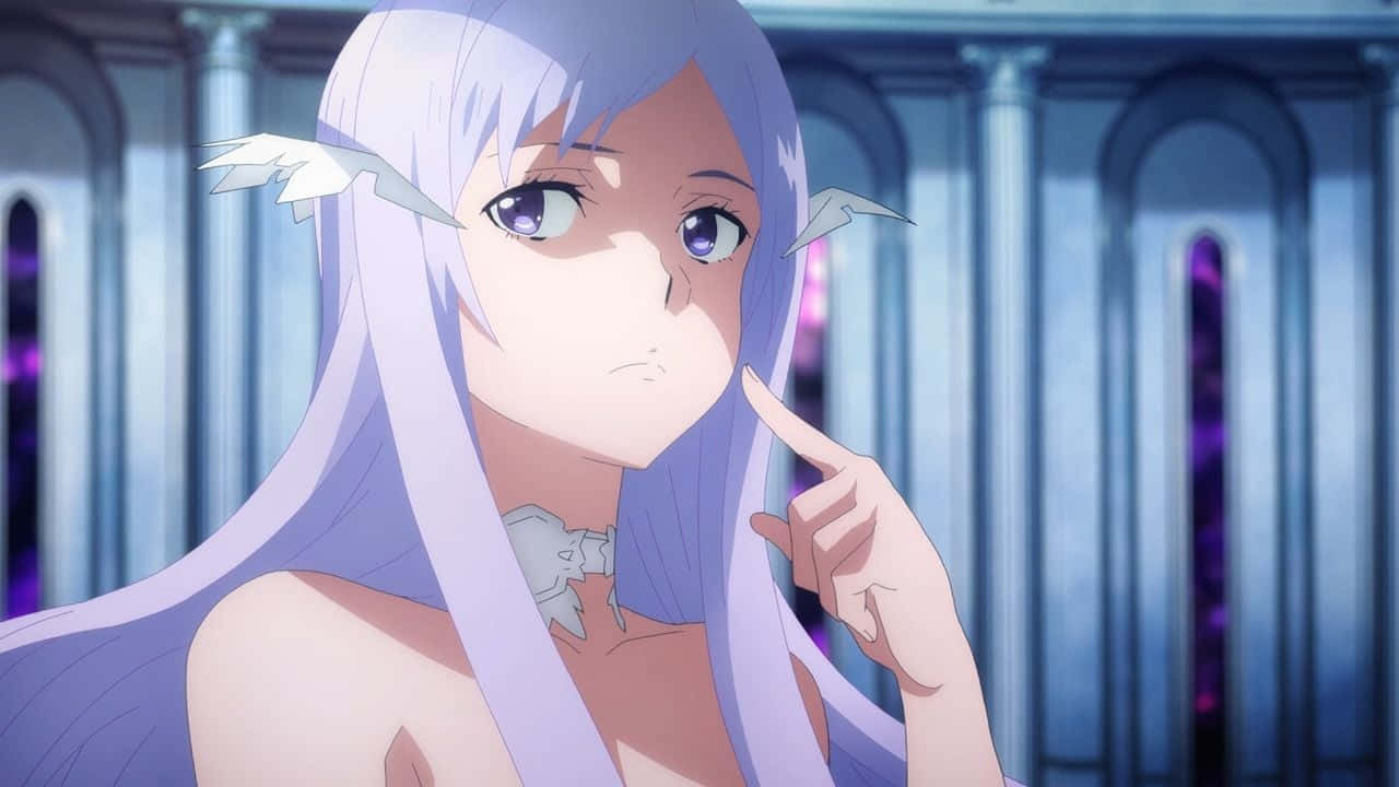 Sword Art Online Quinella, lavender hair, white wings, HD Desktop Wallpaper