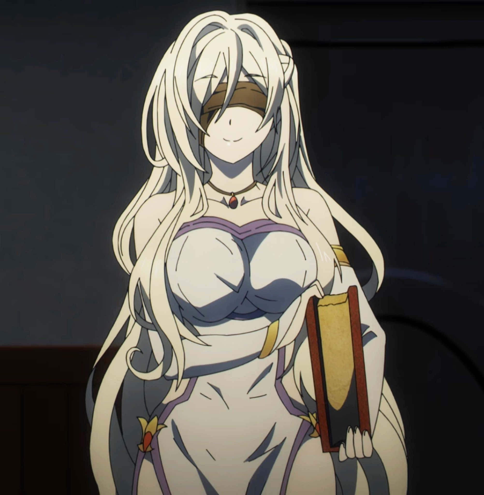 Sword Maiden, anime character, blindfolded, Full HD Phone Wallpaper