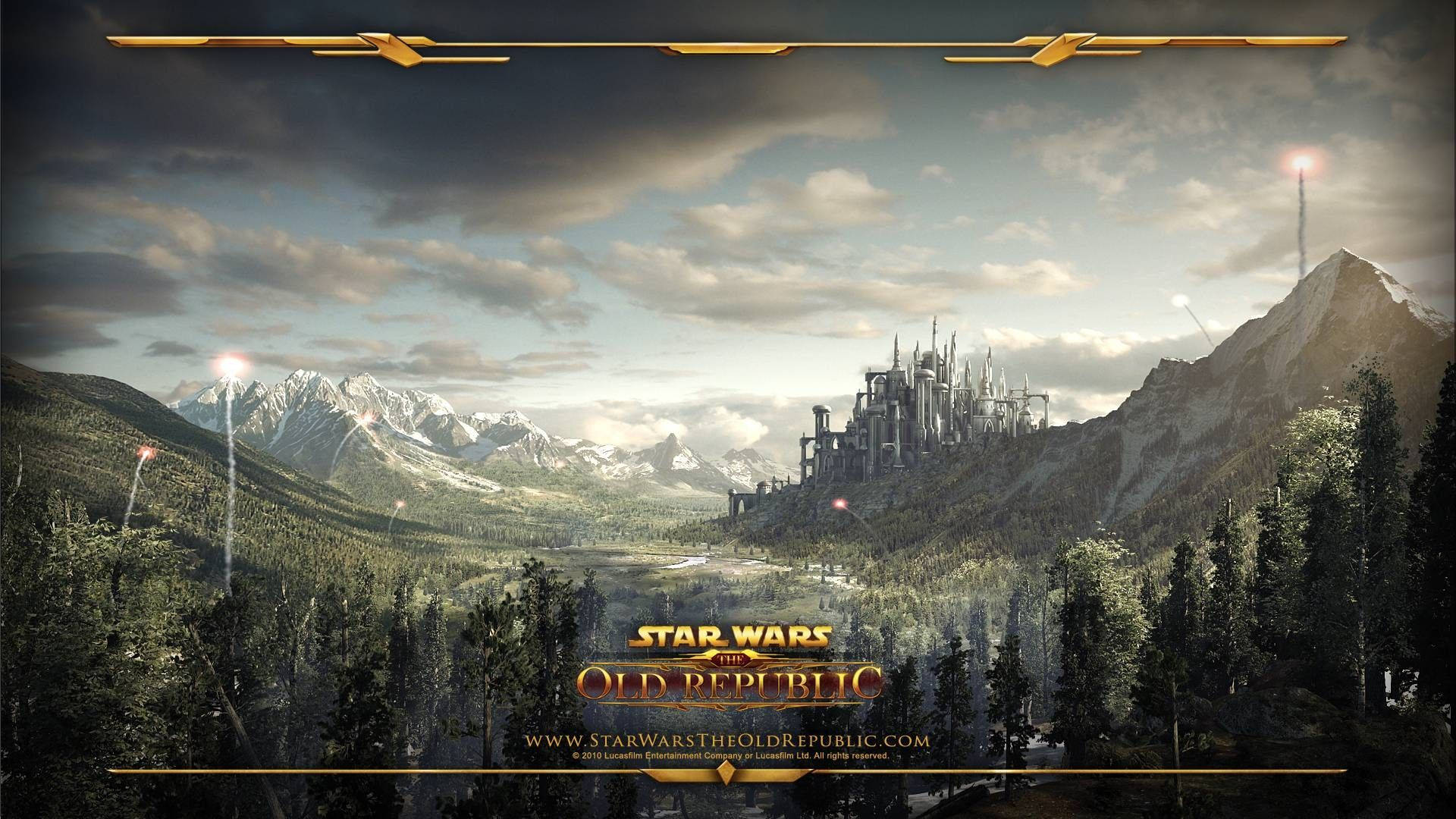 Swtor, fortress, mountain, Full HD Desktop Wallpaper