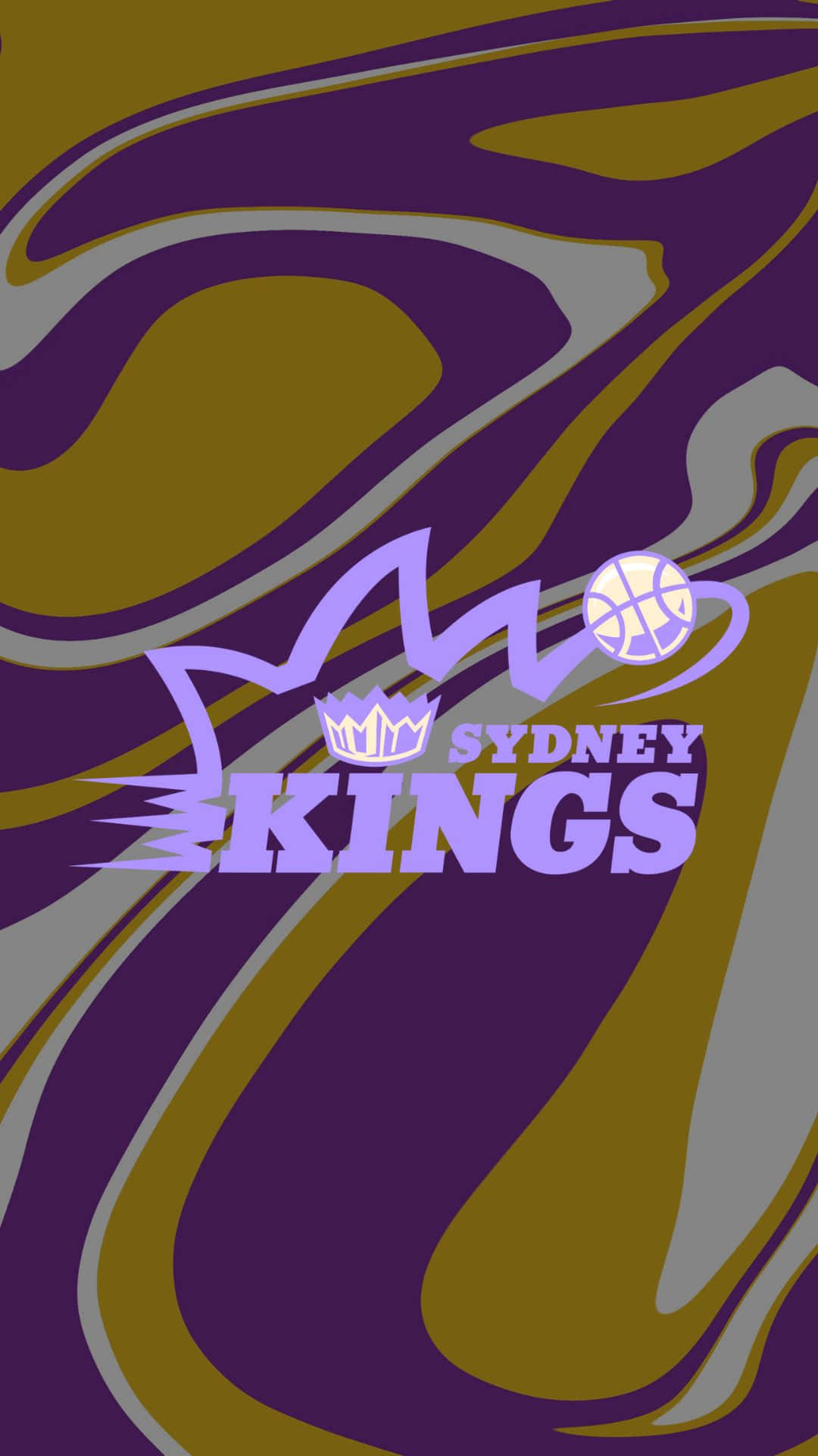 Sydney Kings, purple gold, silver, Full HD Phone Wallpaper