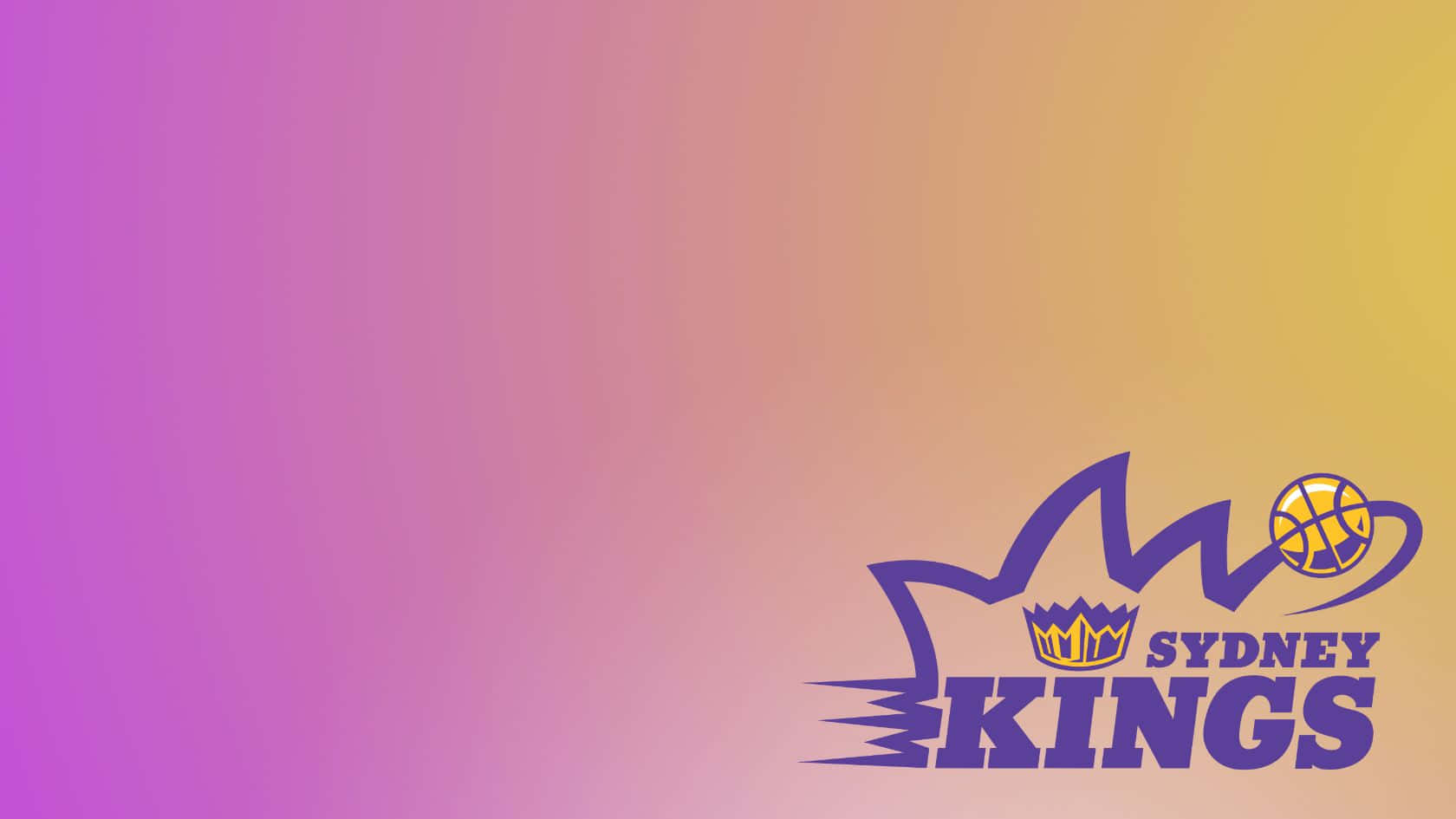 Sydney Kings, purple and gold, gradient purple to yellow, HD Desktop Wallpaper