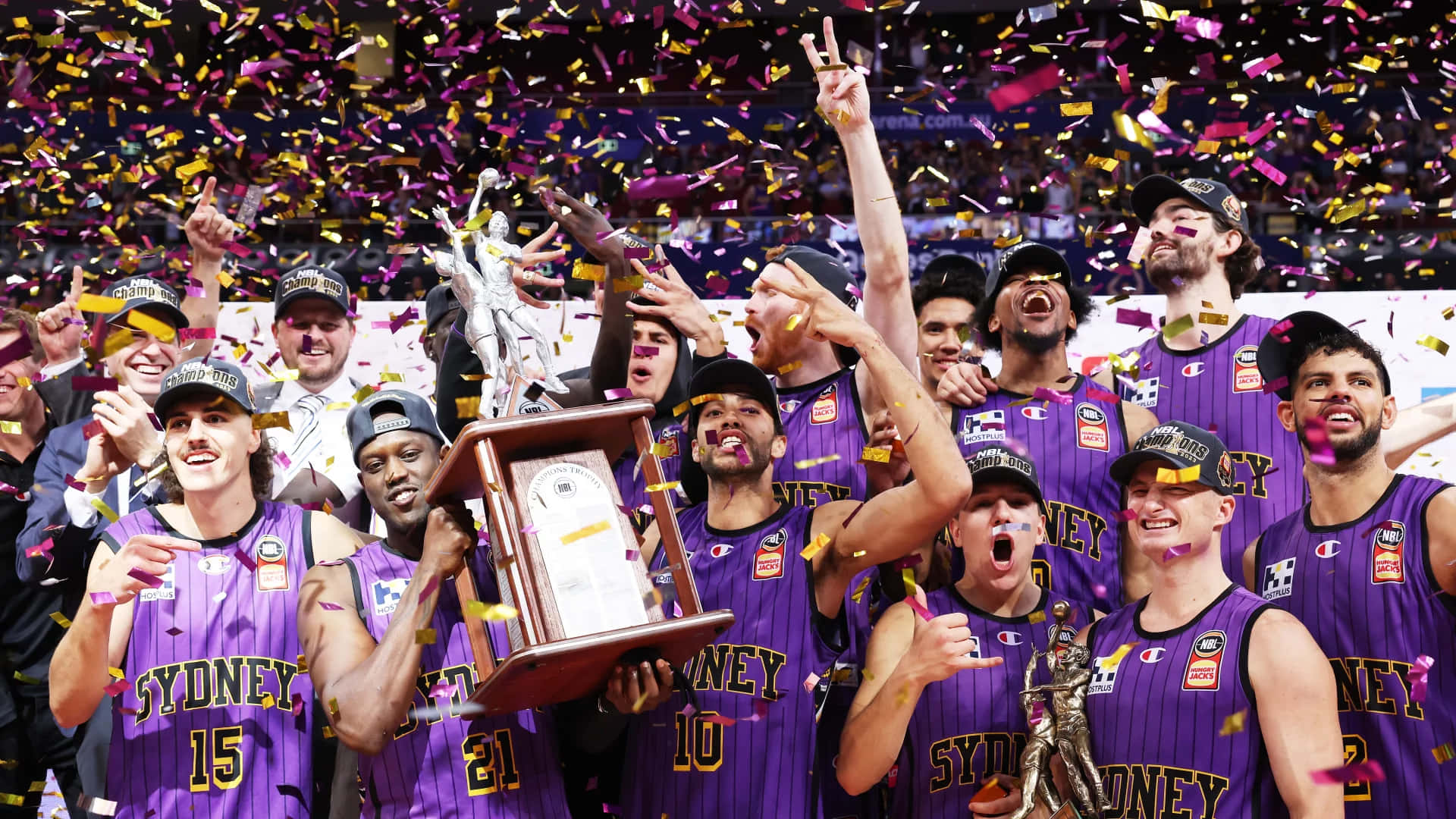 Sydney Kings, basketball team, championship victory, Full HD Desktop Wallpaper