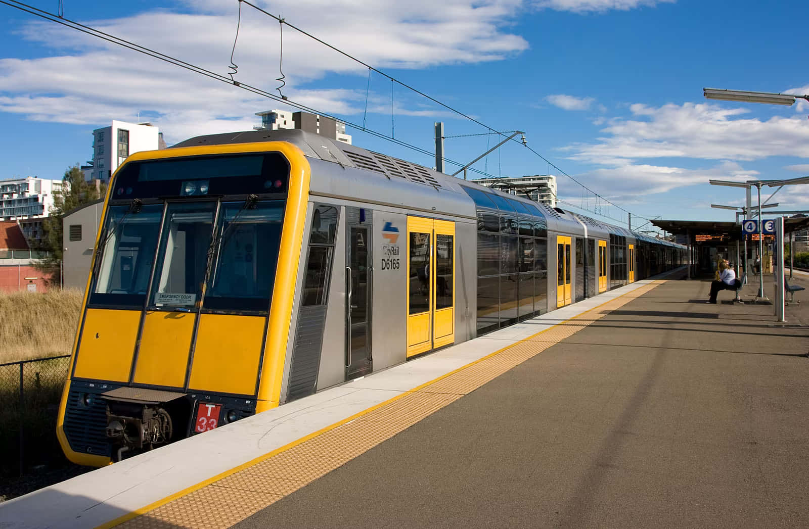 Sydney Trains, yellow, silver, HD Desktop Wallpaper