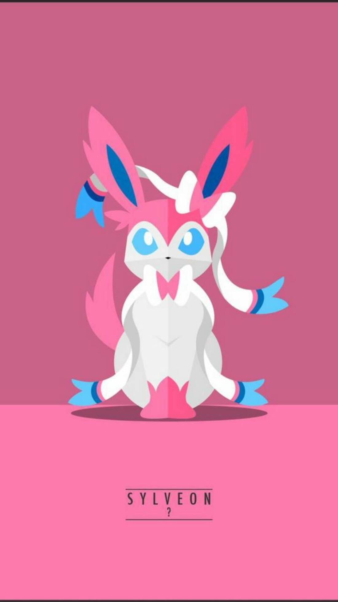 Sylveon, pink, blue, Full HD Phone Wallpaper