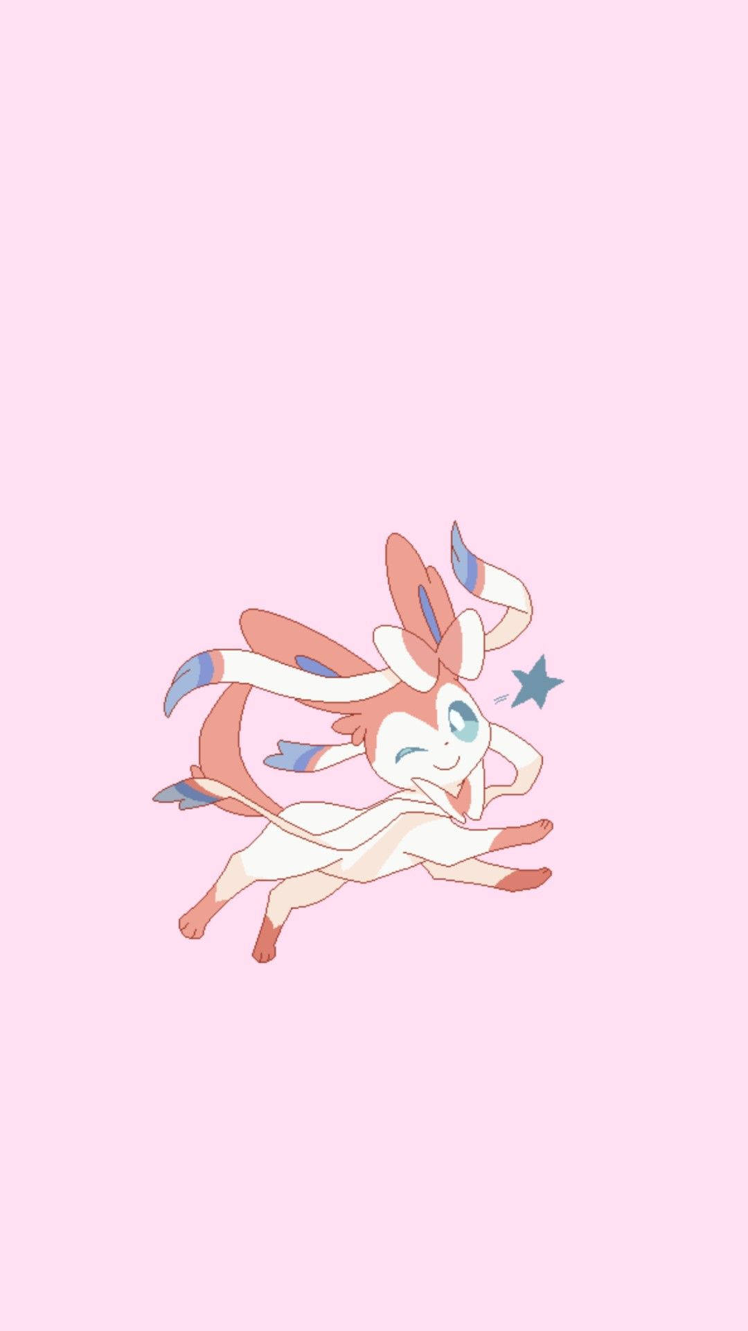 Sylveon, pink, anime-style, Full HD Phone Wallpaper