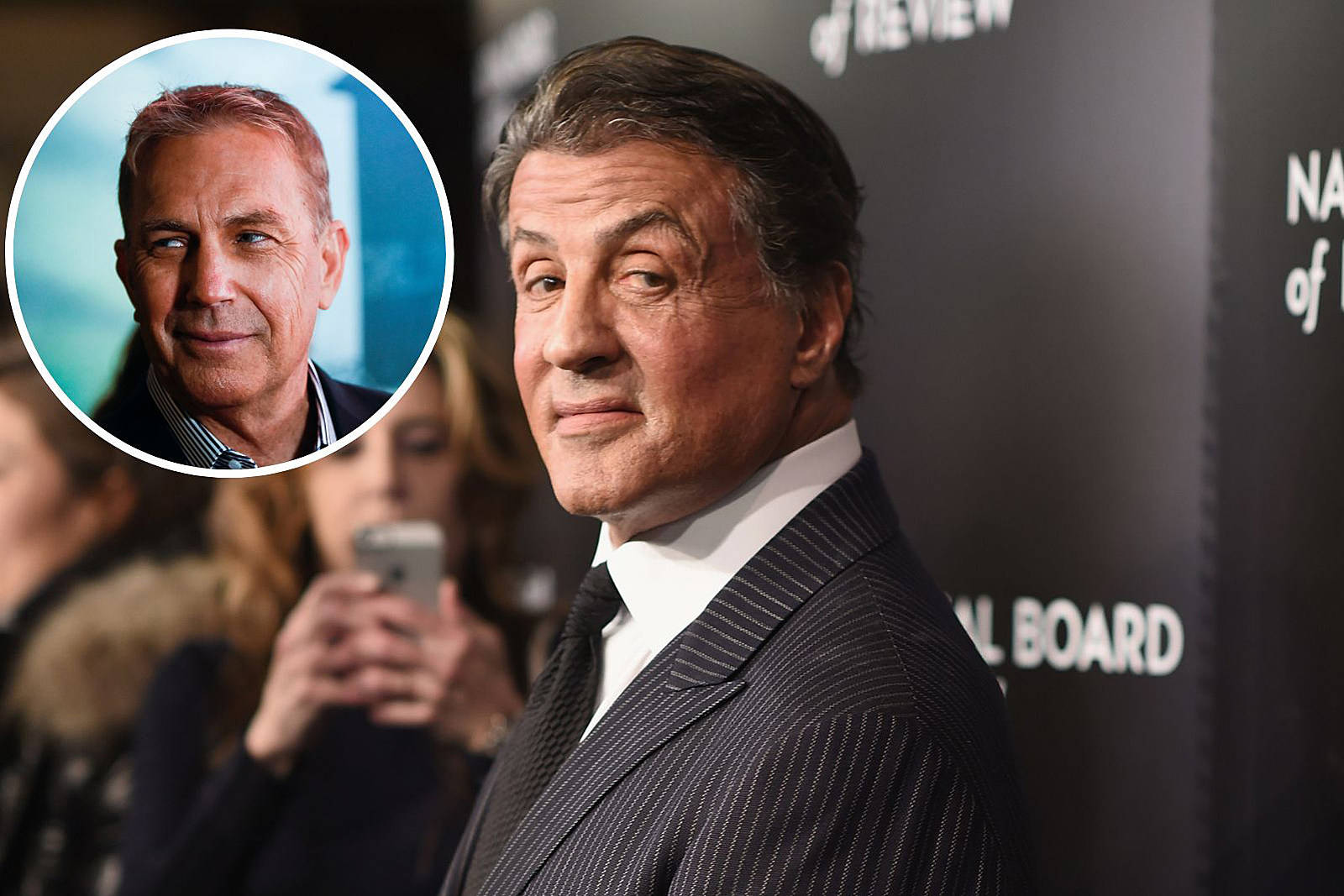 Sylvester Stallone, pinstripe suit, formal event, HD Desktop Wallpaper