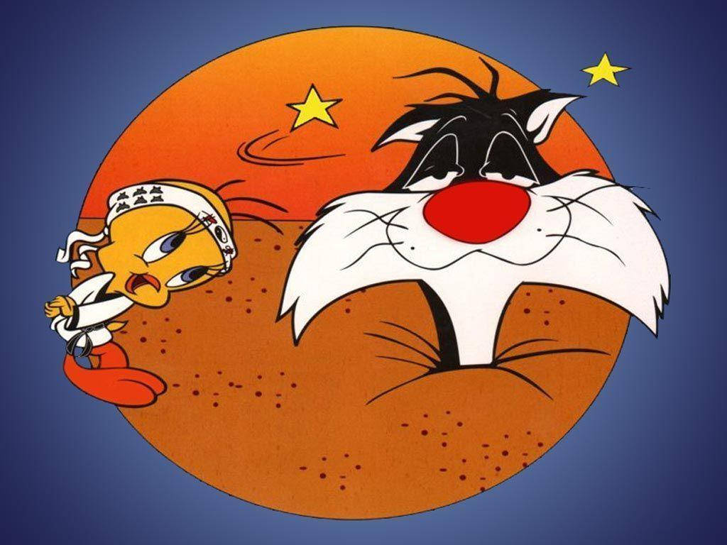 Sylvester, red nose, white beard, SD Desktop Wallpaper