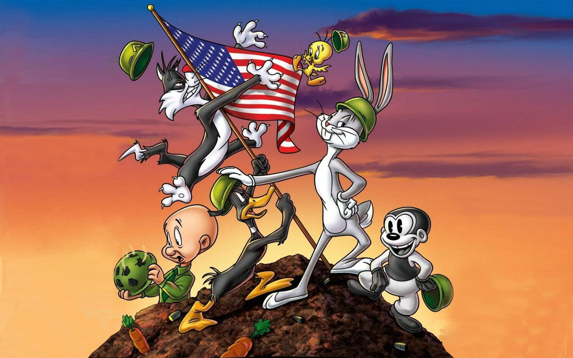 Sylvester, Soldier, sunset, Full HD Desktop Wallpaper