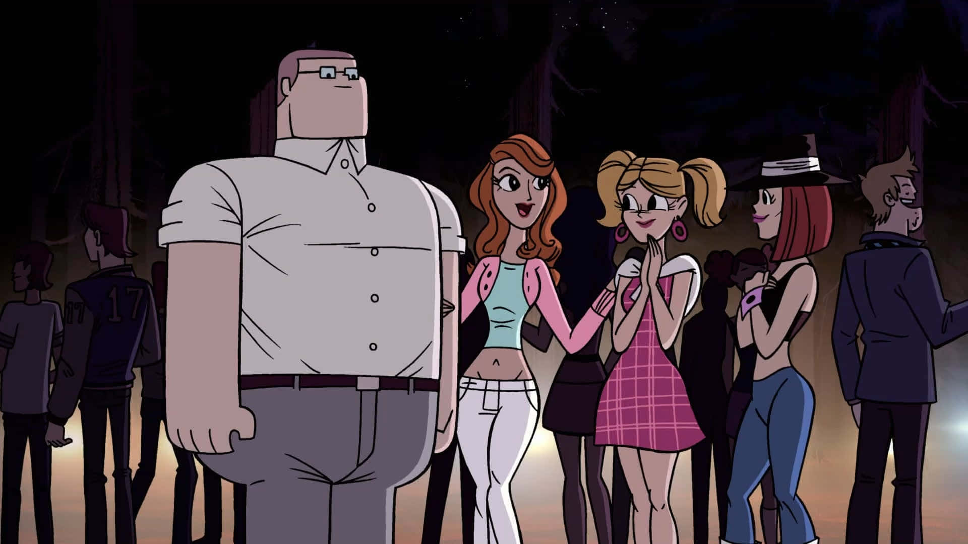 Sym-bionic Titan, night, starry sky, Full HD Desktop Wallpaper