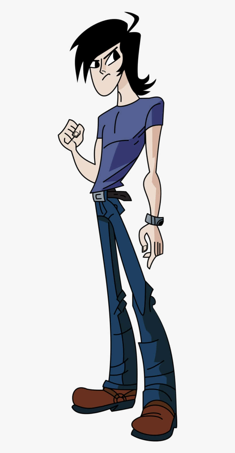 Sym-bionic Titan, cartoon boy, black hair, HD Phone Wallpaper