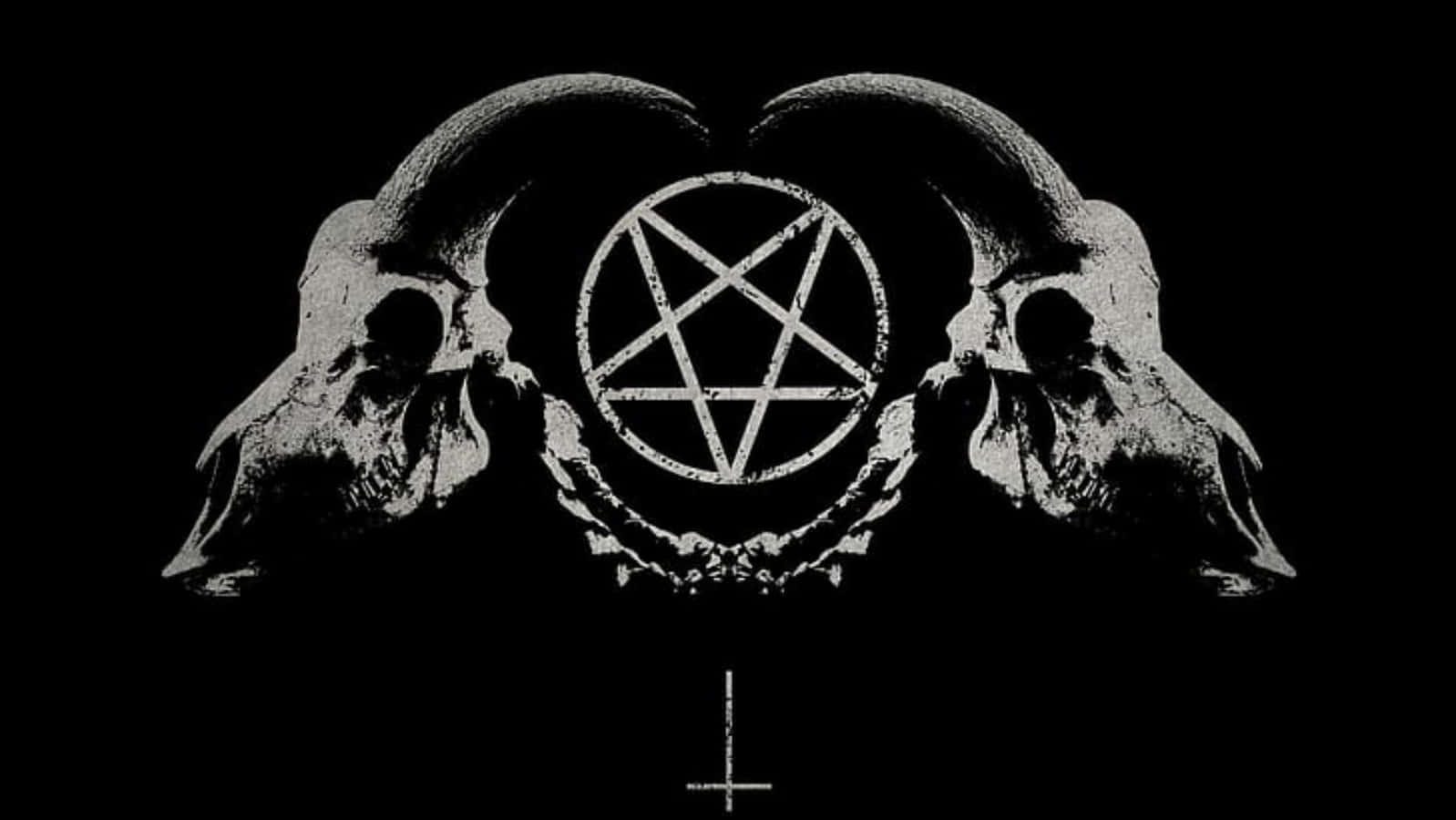 symbolism, goat skulls, pentagram, HD Desktop Wallpaper