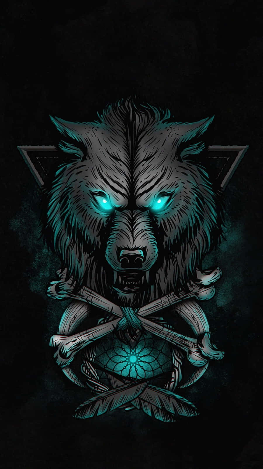 symbolism, teal eyes, crossed bones, HD Phone Wallpaper