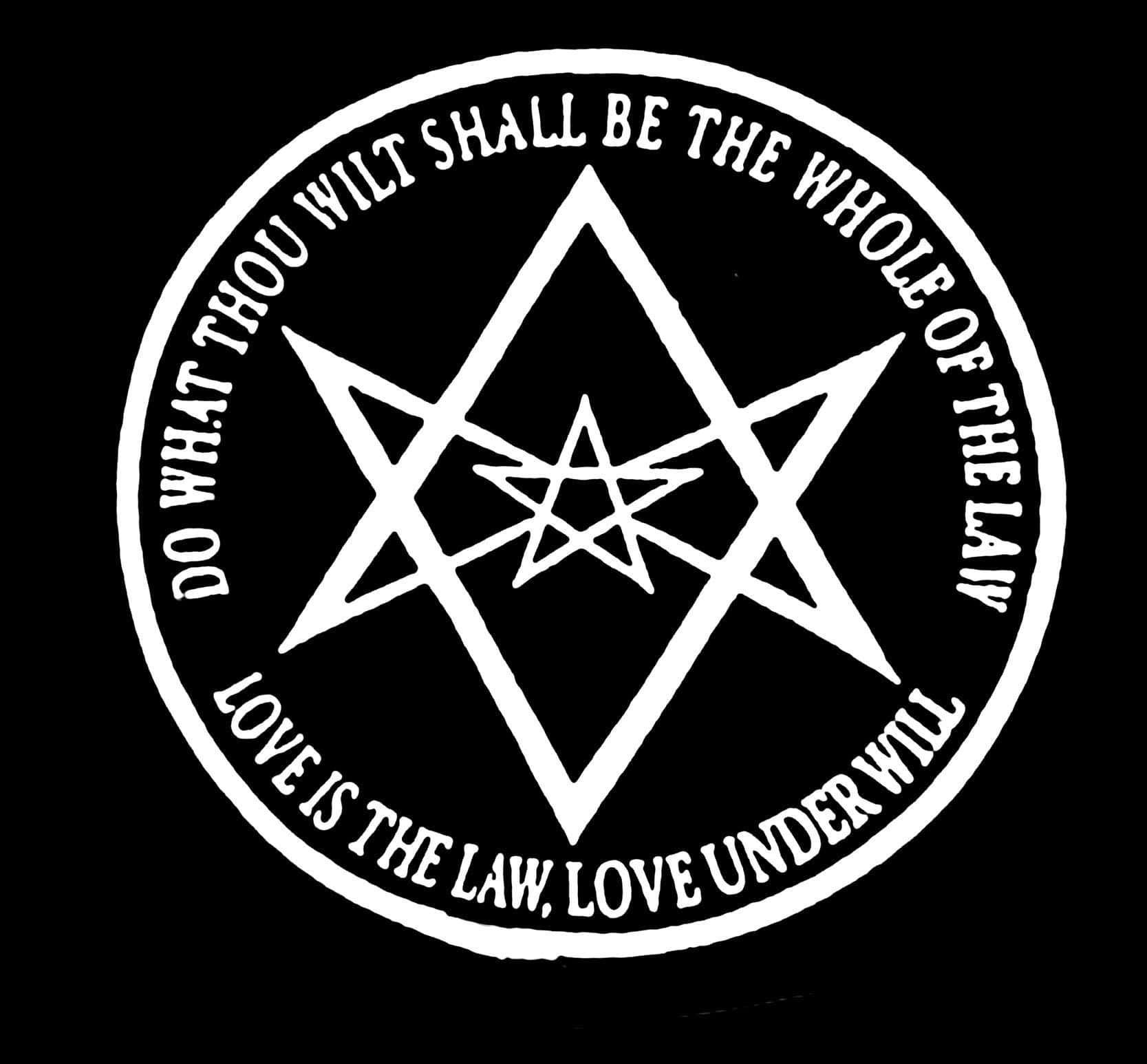 Thelemic Symbol, pentagram, diamond, HD Desktop Wallpaper