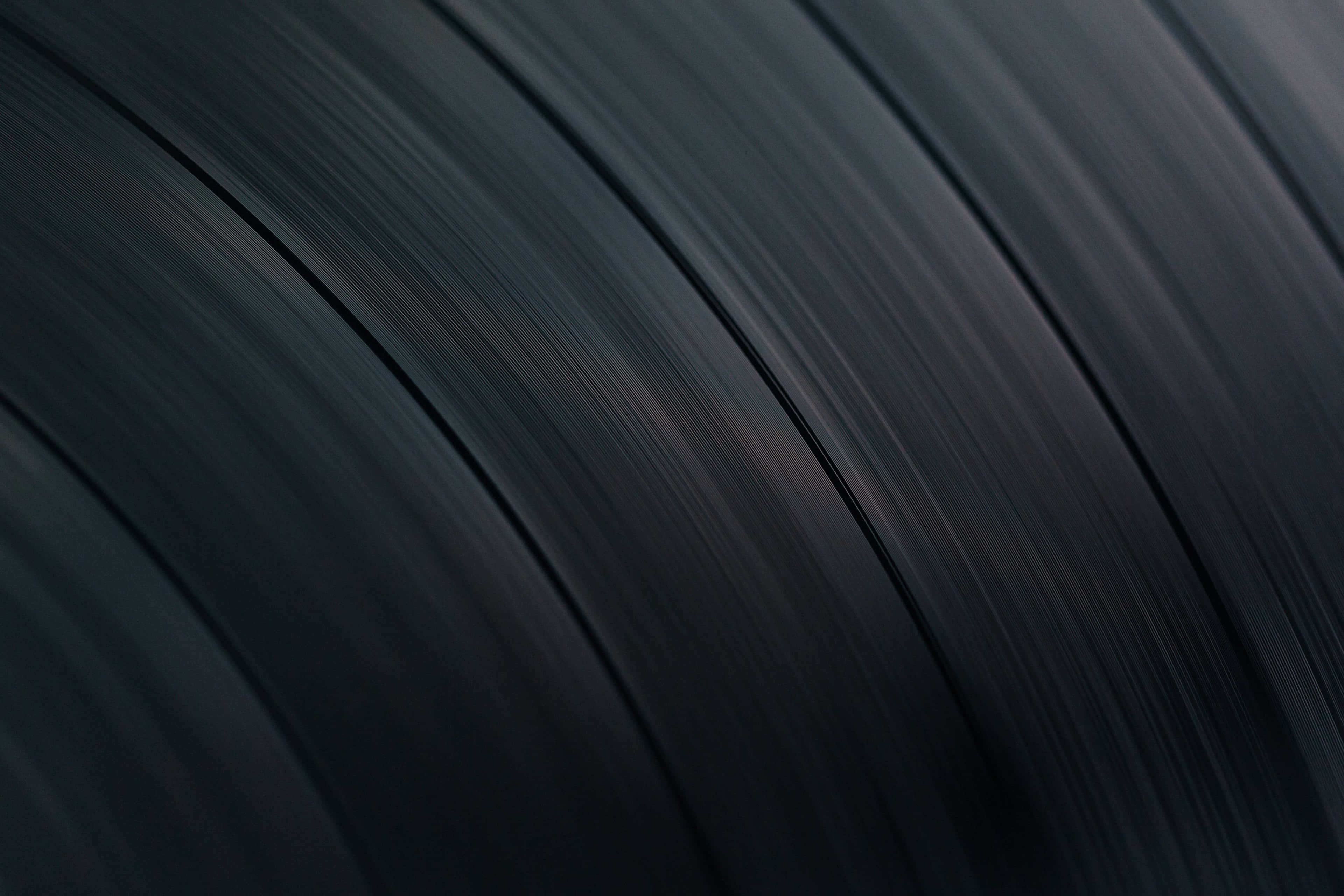 synthetic vinyl record, spinning, blurred grooves, 4K Desktop Wallpaper