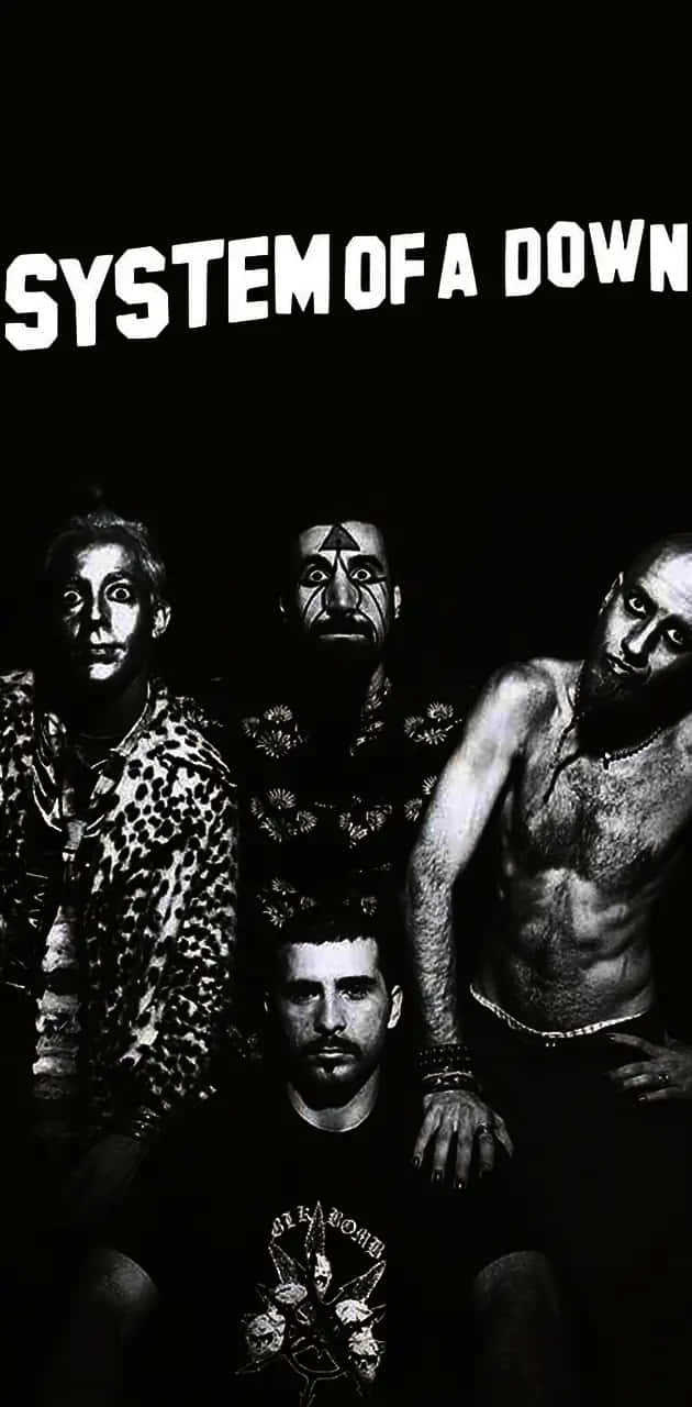 System of a Down, black and white portrait, dramatic makeup, HD Phone Wallpaper