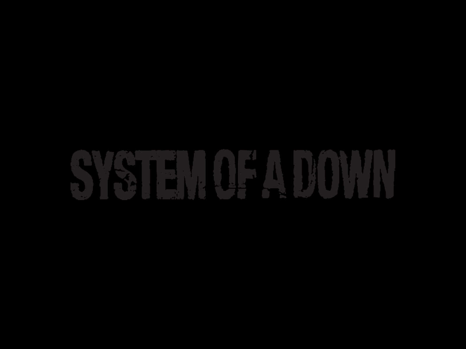 System of a down, black background, distressed text, HD Desktop Wallpaper