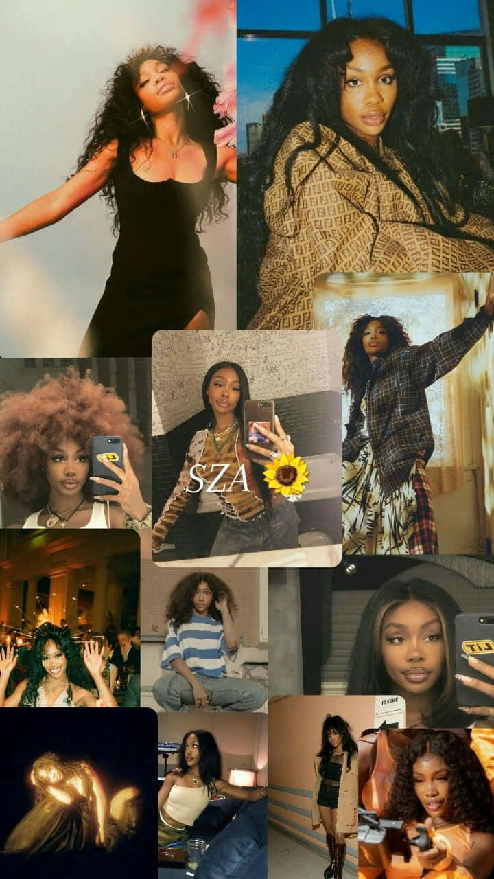 SZA, collage, urban settings, HD Phone Wallpaper