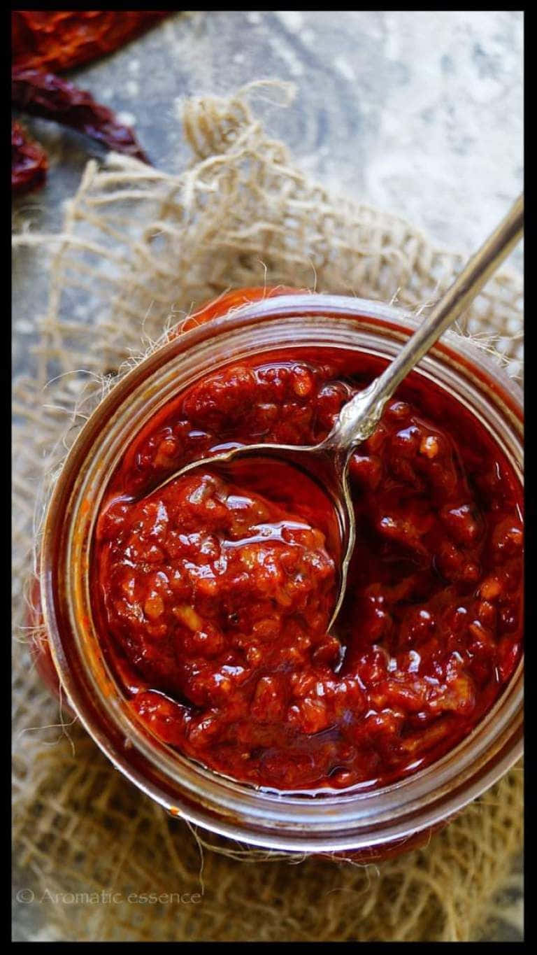Szechuan Sauce, glass jar, rich red homemade chili paste, HD Phone Wallpaper