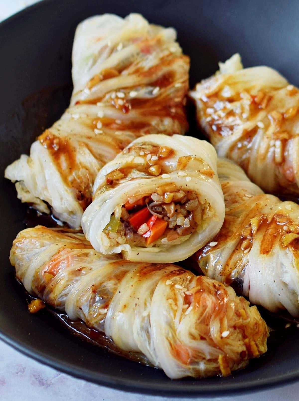 Szechuan Sauce, cabbage rolls, savory sauce, HD Phone Wallpaper