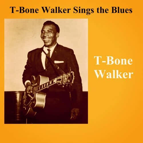 T-Bone Walker, guitar, vintage sepia-toned, SD Desktop Wallpaper