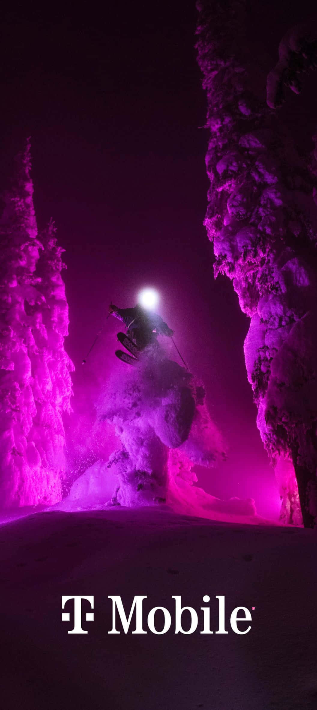 T Mobile, snowboarder, night session, Full HD Phone Wallpaper
