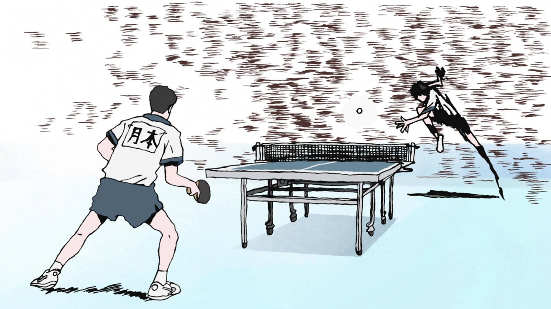 table tennis, anime, anime-style, Full HD Desktop Wallpaper