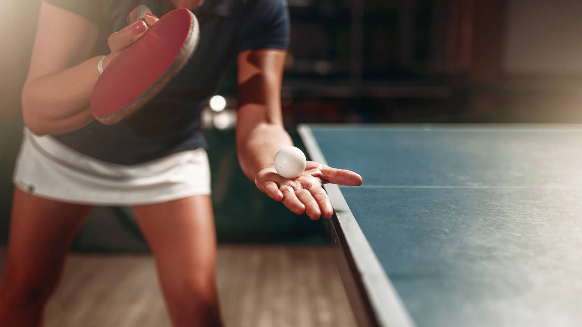table tennis, paddle, ball, Full HD Desktop Wallpaper