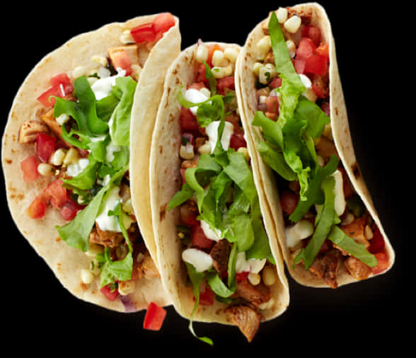 chicken tacos, lettuce, tomato, SD Desktop Wallpaper